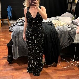 Reformation maxi dress in a floral pattern